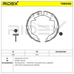 RIDEX Piduriklotside komplekt 70B0182