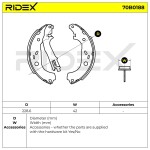 RIDEX Piduriklotside komplekt 70B0188