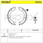 RIDEX Piduriklotside komplekt 70B0299
