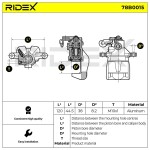 RIDEX Pidurisadul 78B0015