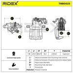 RIDEX Pidurisadul 78B0023