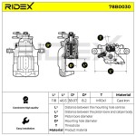 RIDEX Pidurisadul 78B0030