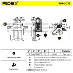 RIDEX Pidurisadul 78B0035