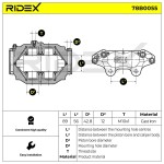 RIDEX Pidurisadul 78B0055