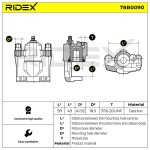 RIDEX Pidurisadul 78B0090