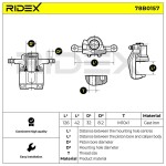 RIDEX Pidurisadul 78B0157