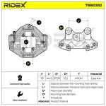 RIDEX Pidurisadul 78B0282
