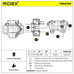 RIDEX Pidurisadul 78B0309