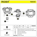 RIDEX Pidurisadul 78B0351