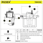 RIDEX Pidurisadul 78B0358