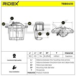 RIDEX Pidurisadul 78B0410
