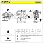 RIDEX Pidurisadul 78B0415