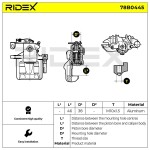 RIDEX Pidurisadul 78B0445