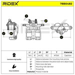 RIDEX Pidurisadul 78B0482