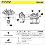 RIDEX Pidurisadul 78B0628