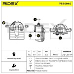 RIDEX Pidurisadul 78B0940