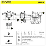 RIDEX Pidurisadul 78B1118