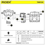 RIDEX Pidurisadul 78B1120