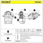 RIDEX Pidurisadul 78B1269