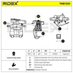 RIDEX Pidurisadul 78B1330