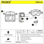 RIDEX Pidurisadul 78B1440