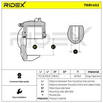 RIDEX Pidurisadul 78B1452