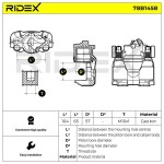 RIDEX Pidurisadul 78B1458