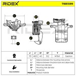 RIDEX Pidurisadul 78B1599