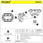 RIDEX Pidurisadul 78B1601