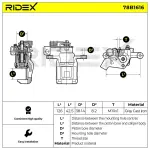 RIDEX Pidurisadul 78B1616