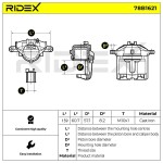 RIDEX Pidurisadul 78B1621