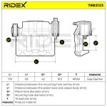 RIDEX Pidurisadul 78B2123