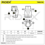 RIDEX Pidurisadul 78B2125