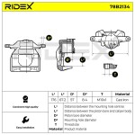 RIDEX Pidurisadul 78B2134