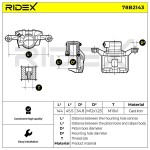 RIDEX Pidurisadul 78B2143