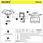 RIDEX Pidurisadul 78B2155