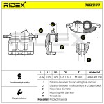 RIDEX Pidurisadul 78B2177