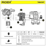 RIDEX Pidurisadul 78B2197