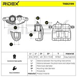 RIDEX Pidurisadul 78B2199