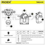 RIDEX Pidurisadul 78B2433