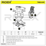 RIDEX Pidurisadul 78B2499