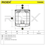 RIDEX Õlifilter 7O0005