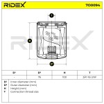 RIDEX Õlifilter 7O0094
