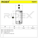 RIDEX Õlifilter 7O0177