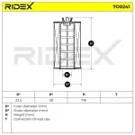 RIDEX Õlifilter 7O0241