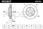RIDEX Piduriketas 82B1750
