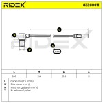 RIDEX Andur,  väntvõll 12V 833C0011