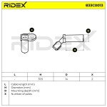 RIDEX Andur, väntvõll 12V 833C0013