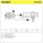 RIDEX Andur, väntvõll 12V 833C0328