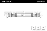 RIDEX Pidurivoolik 83B0068